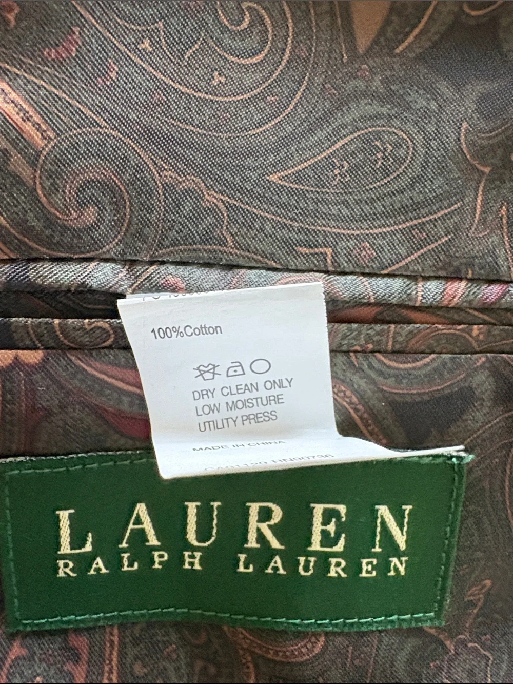 Lauren Ralph Lauren Camel Corduroy Sport Blazer Jacket Size 42R